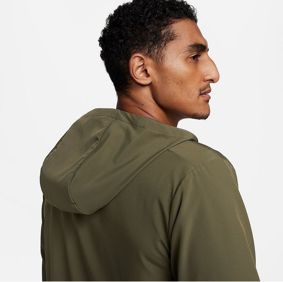 Nike Dri-Fit Hooded Jacket Olive Green - FB7482-222 - Men's Nike Dri-Fit Hooded Jacket Olive Green - FB7482-222 - Men's
