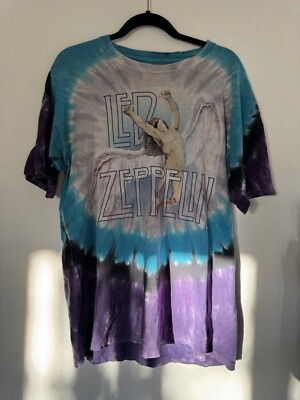 LED ZEPPELIN Icarus Tie Dye T-shirt Size Large