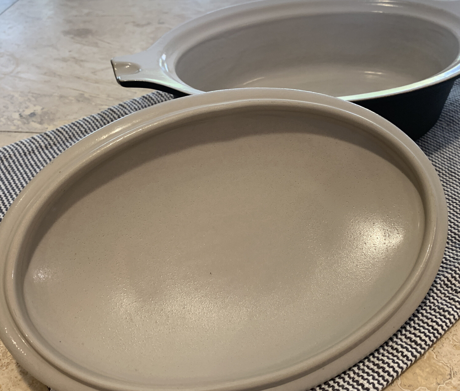 Franciscan Gourmet Ironstone 1 Quart Oval Baker Oven Safe Interpace