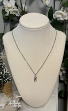 Tooth Charm Chain Necklace Silver Stainless Steel Boy Genius