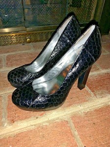 calvin klein snakeskin heels