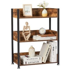Bookshelfsmall Bookcase3tier Storage Organizerindustrial Shelving Unit For Home