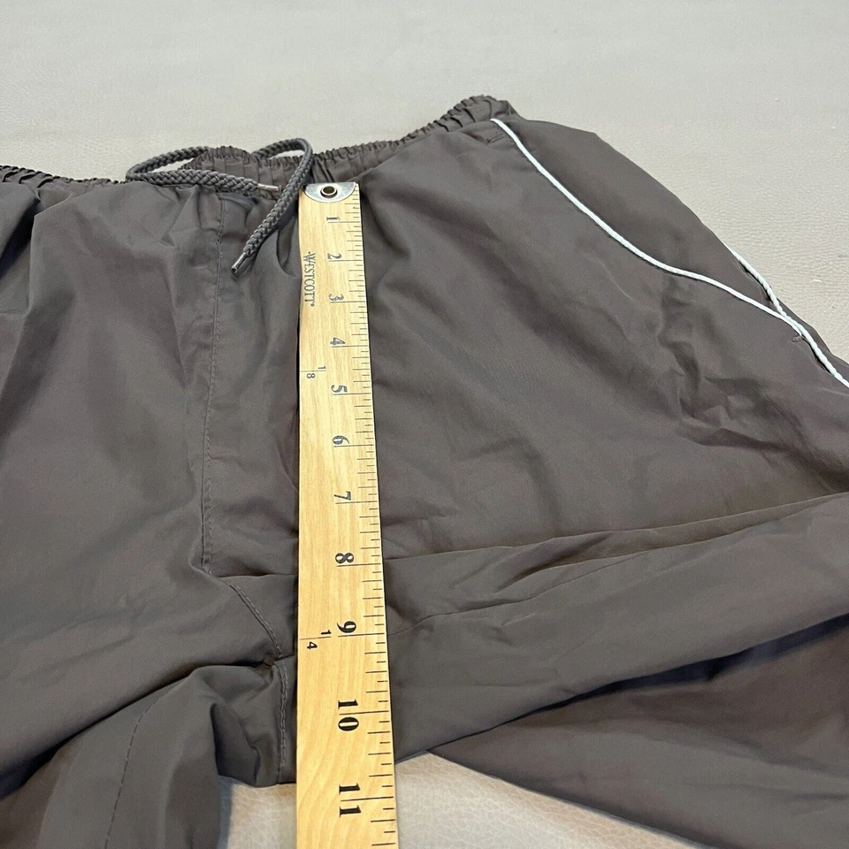 Pantalón BCG Mujer Gris/Azul Rayas Rave Suelto EDM Paracaídas Y2K Pista Nylon-SM-7712 Foto 4 de 4