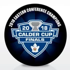 2018 TORONTO MARLIES AHL EAST CONF CALDER CUP CHAMPS PUCK #Grn#4L_LAST1