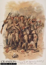 Harry Payne military art post card  66th Regiment at the Battle of Maiwand