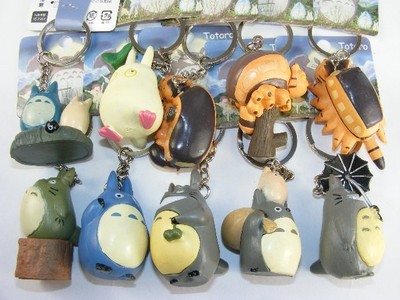 Neu Totoro Set Mit 10 Verschiedene Schlüsselanhänger Anhänger Clip Auf Strumpf