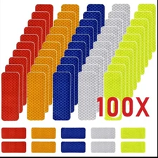 100Pcs High Visibility Reflective Tape, Waterproof, Nighttime Visibility Decals#