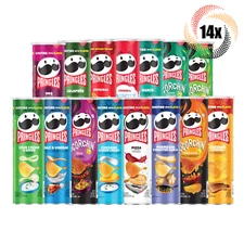 14x Cans Pringles Variety Flavored Potato Crisps Chips Snack 5.5oz Mix & Match!