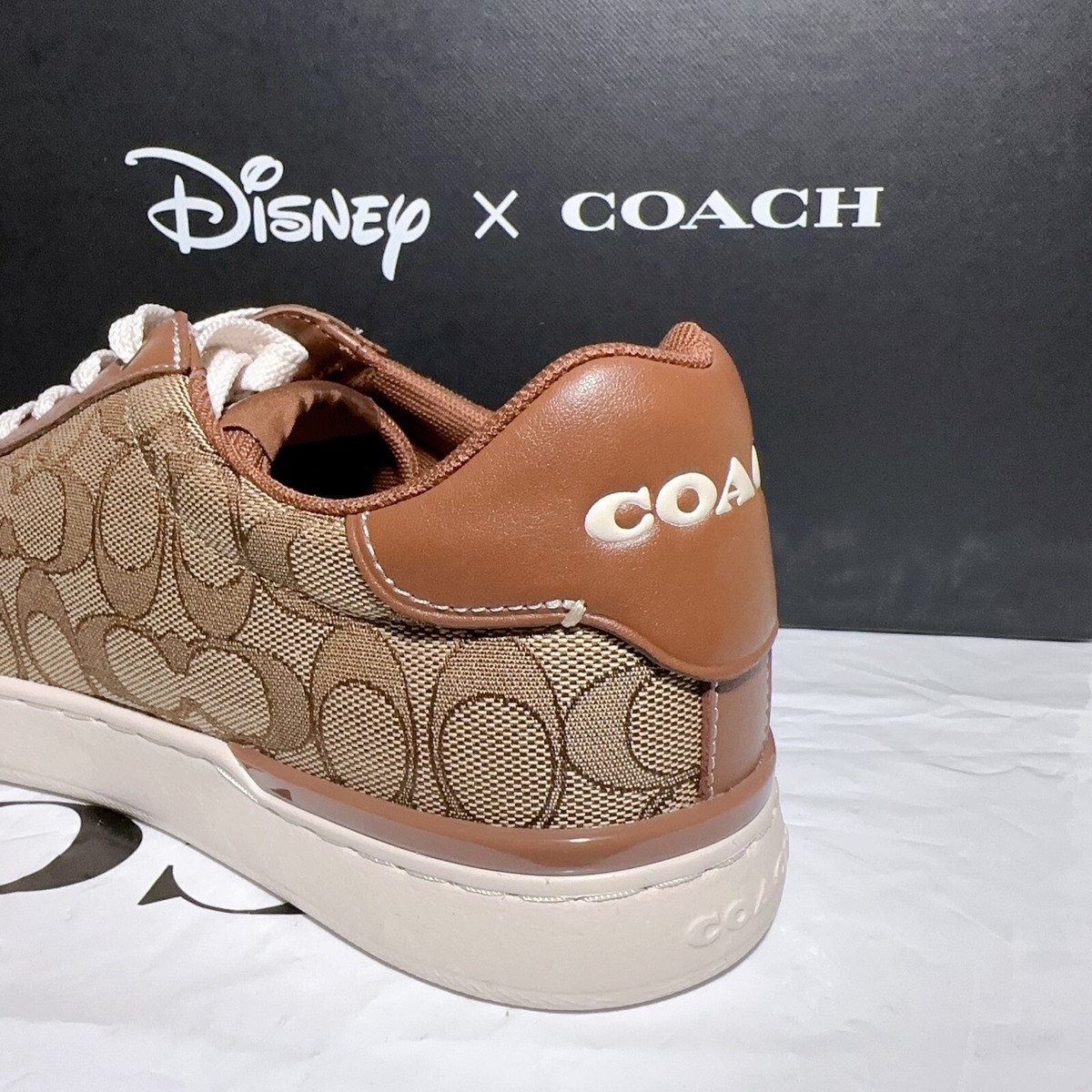 NWB Disney X Coach Clip Low Top Sneaker With Mickey Mouse
