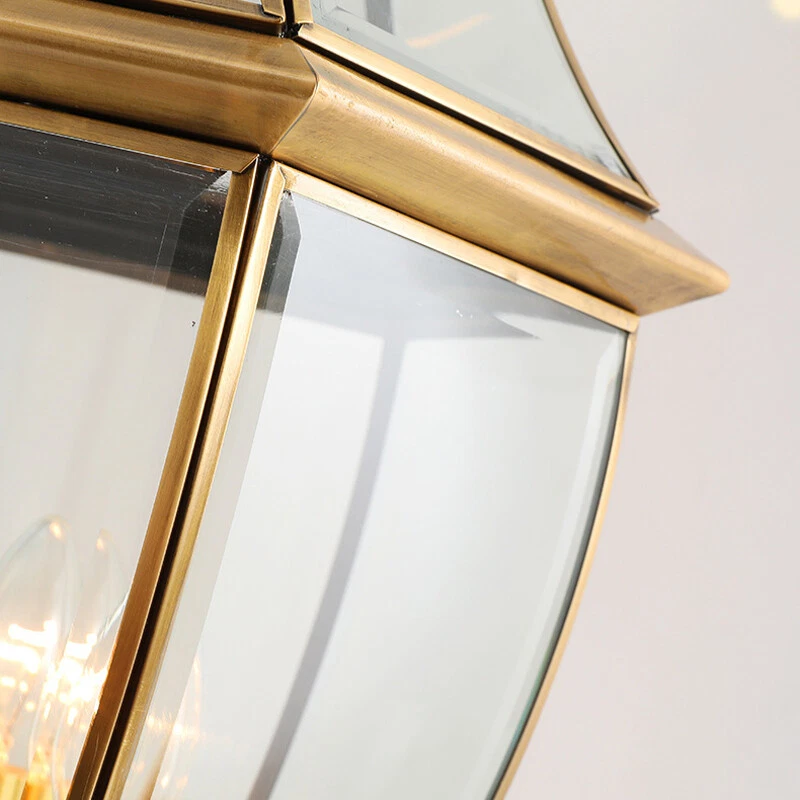 Garden Pillar Light Glass Yard Pillar Lamps Home Post Lighting Outdoor Post Lamp - Image 3 of 4