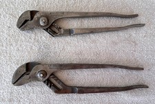 Lot (2) Vintage Channellock Tools USA Adjustable Pliers 410 420