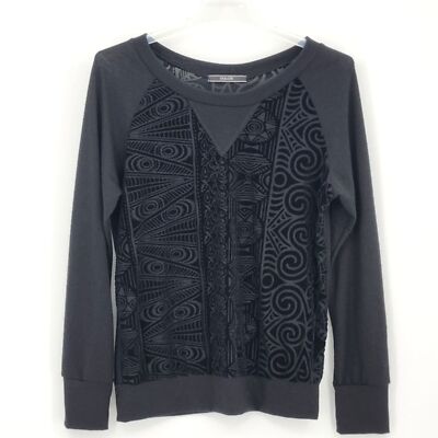 Dulcie Velvet Burnout Blouse Top Womens Size Small Vampire Goth Whimsigoth