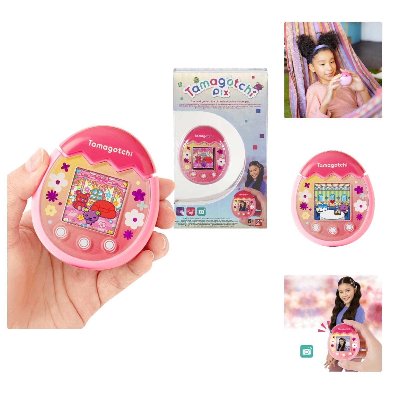 Tamagotchi Pix The Next Generation of Virtual Reality Pet with Camera, Games ...-image
