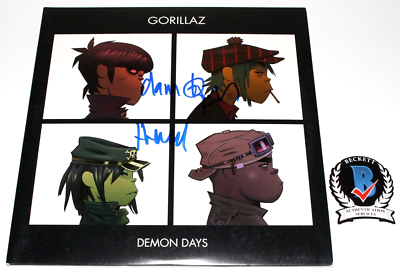 Gorillaz サイン入り CD DAMON ALBARN & JAMIE HEWLETT SIGNED GORILLAZ 'DEMON DAYS' RECORD