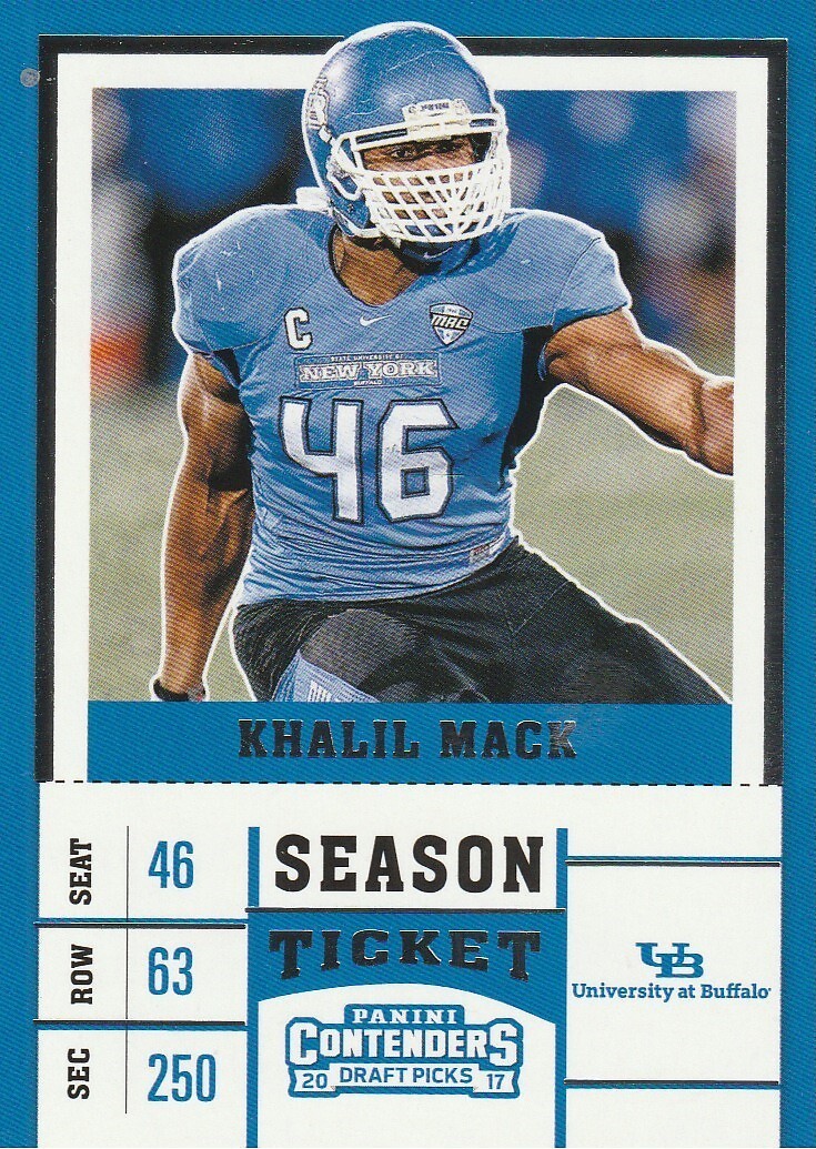 2017 Panini Contenders Draft Picks #58 Khalil Mack