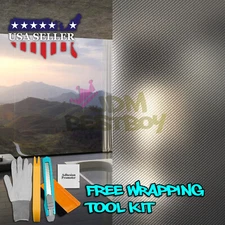 *60"x108" Carbon Fiber Frosted Film Glass Home Bathroom Window Security Privacy