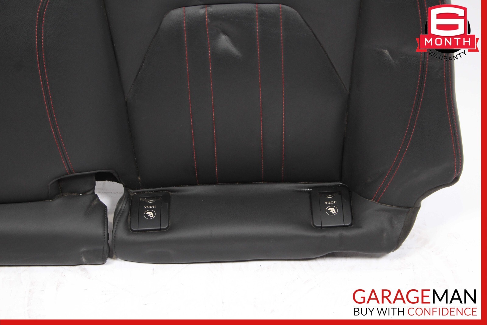 14-17 Maserati Ghibli Rear Bench Lower Bottom Seat Cushion Cover Black OEM