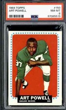 1964 Topps #150 Art Powell - PSA 8