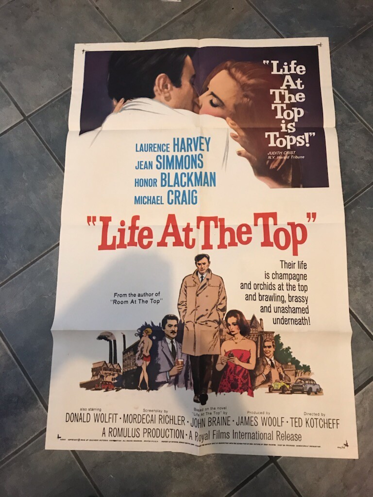 LIFE AT THE TOP 1sh 1966 Laurence Harvey Jean Simmons | eBay