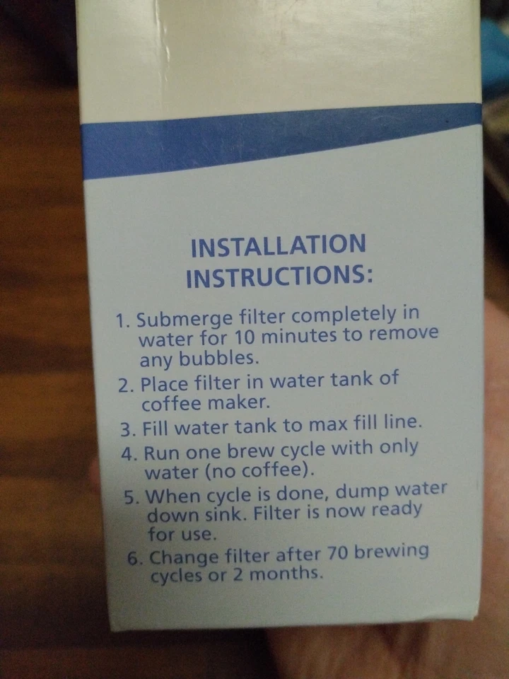 1 Braun Brita Water Coffee Filter KWF2 New Unopened Guaranteed to Function - Image 3 of 4
