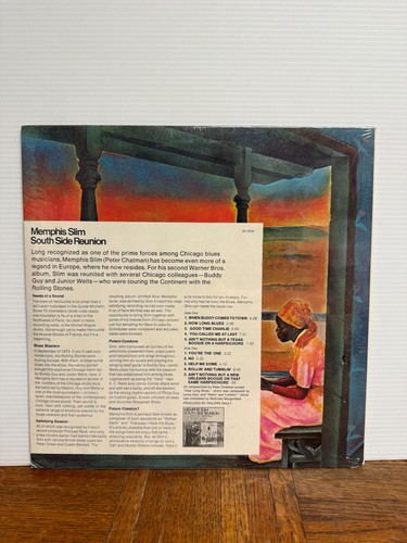 Memphis Slim Buddy Guy Junior Wells South Side Reunion Promo SEALED NOS 1972 WB - Picture 2 of 4