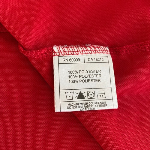 Texas Rangers Shirt Mens Medium Polo Red Embroidered Short Sleeve Antigua - Picture 10 of 10