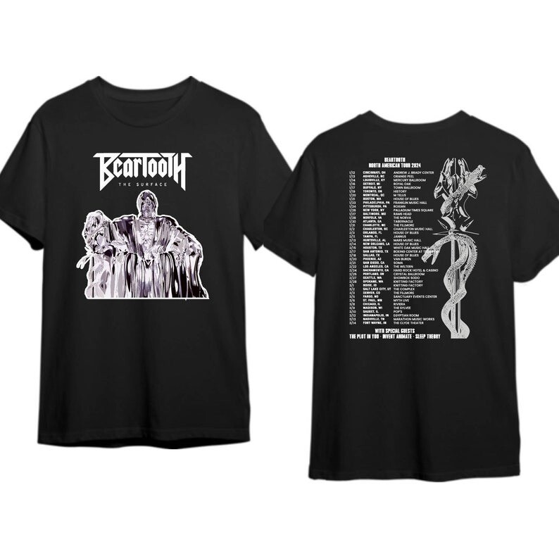 '''Beartooth''' North American Tour 2024 Shirt, '''Beartooth''' Fan Shirt
