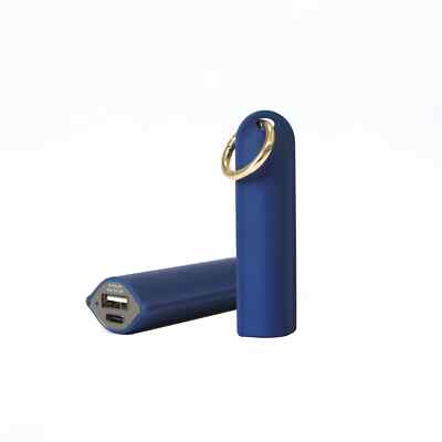 Boundless Innovations 2-Pack Purse Keychain Power Banks Sapphire Blue NEW