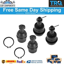 TRQ New Front Upper & Lower Ball Joints Set of 4 For 1994-1999 Dodge Ram 1500