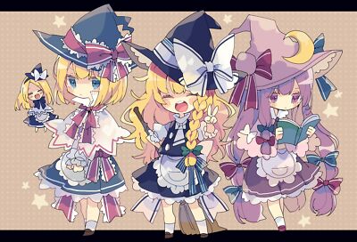 Anime touhou  marisa kirisame patchouli knowledge Playmat Gaming Mat