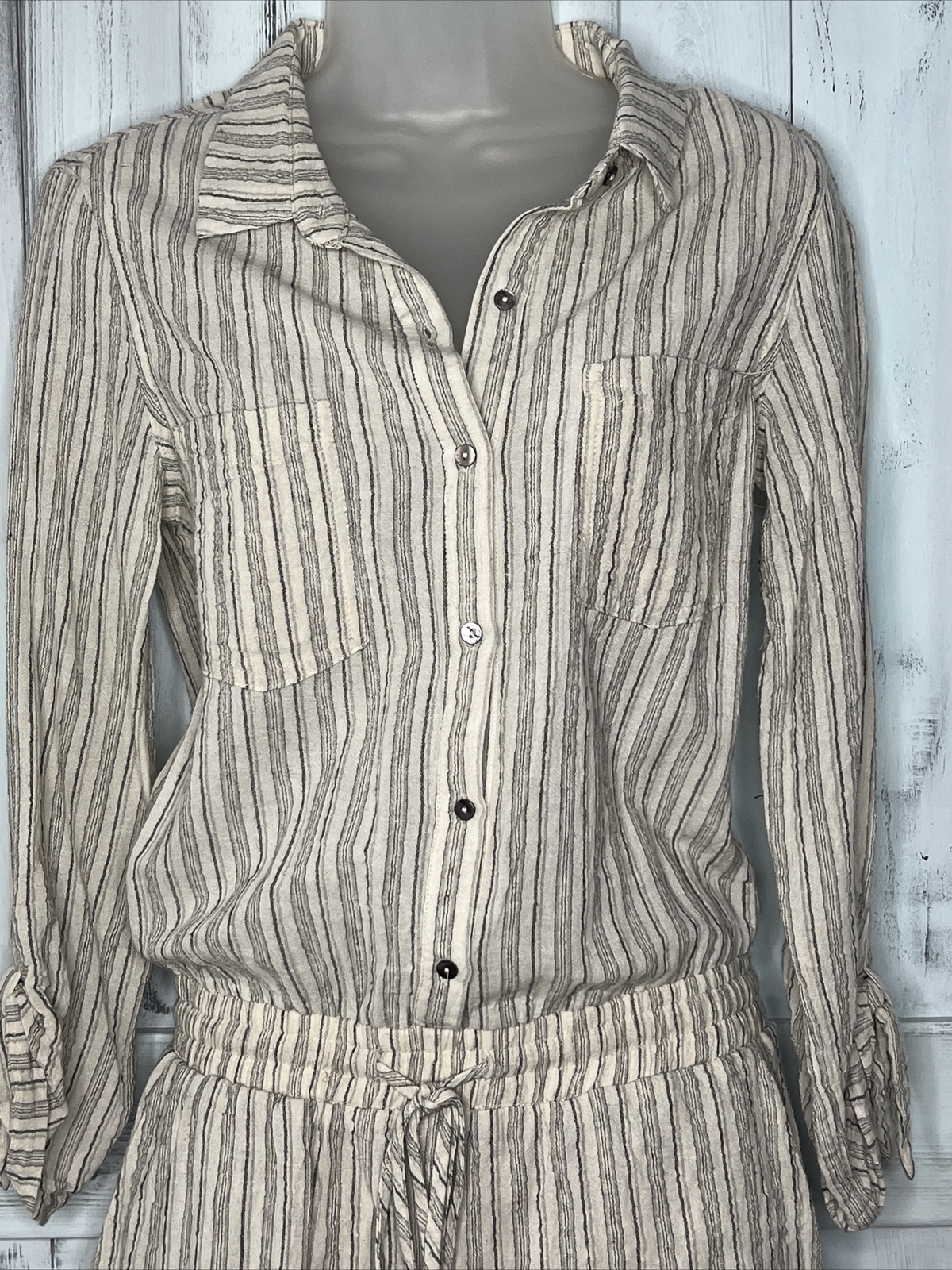 REVOLVE HEARTLOOM OCTAVIA STRIPED LINEN BLEND BUT… - image 3