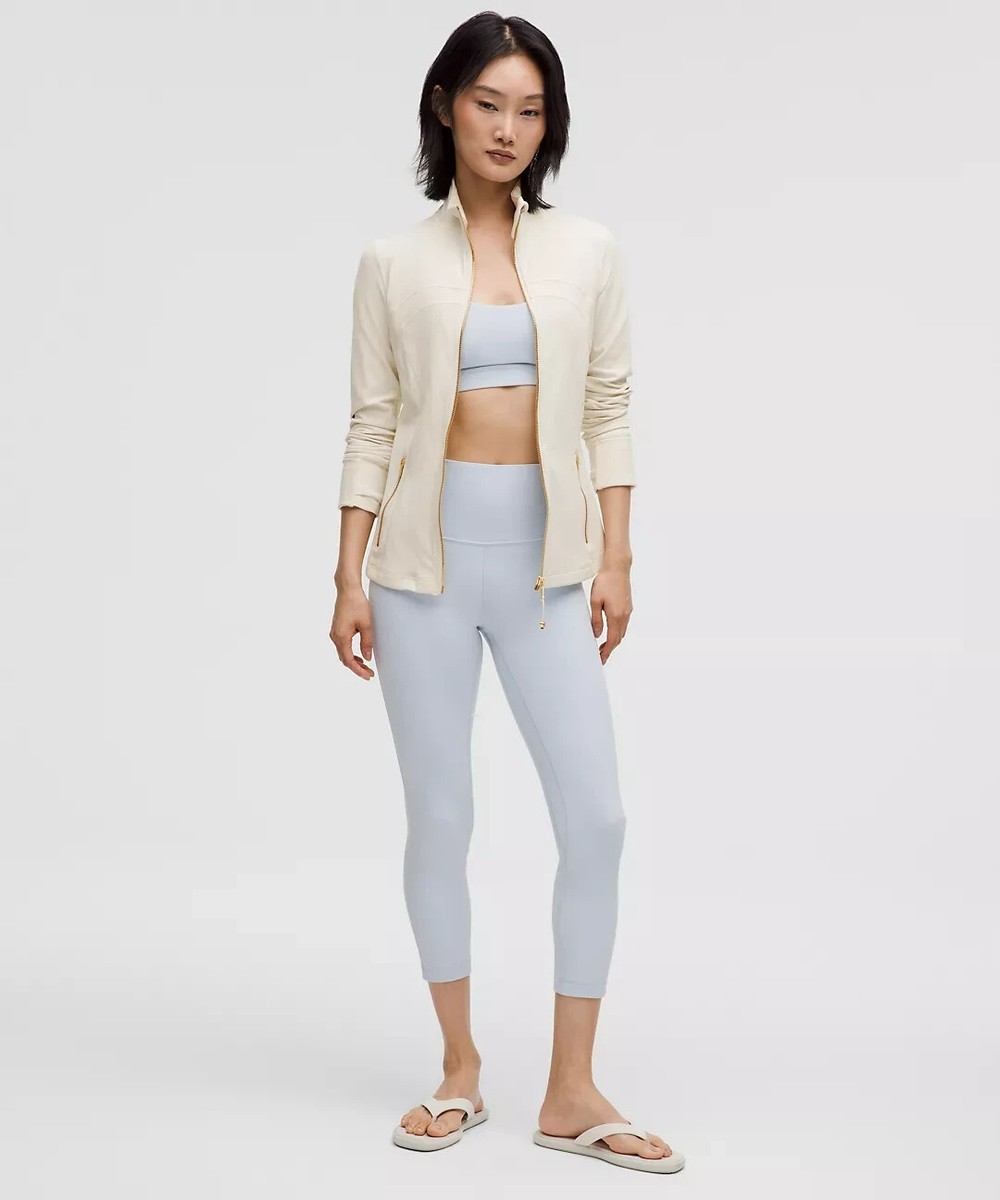 LULULEMON DEFINE JACKET NULU~LIGHT IVORY/GOLD/GOLD~0-2-4-6-8-10-12