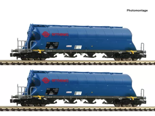 Fleischmann 849007 - Güterwagen Set Staubsilowagen Ermewa Ep.V 2-teilig - Spur N