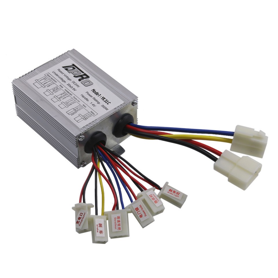 MY1020 24V 350W Brushed Motor + Controller+ Foot Pedal for Go Kart Golf ...