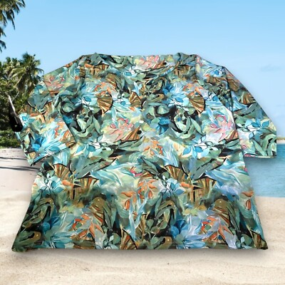 #ad Women’s Nylon Floral Print 3 4 Sleeve Top Brand and Size Unknown $10.42