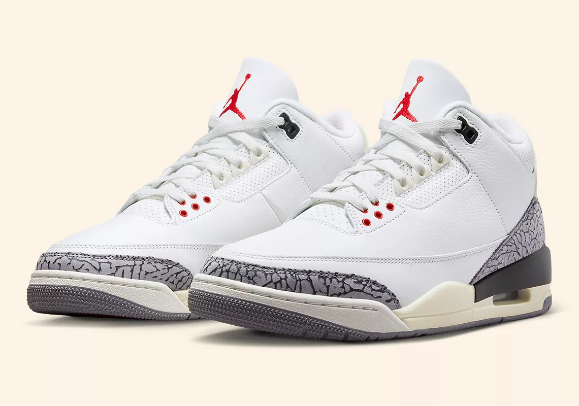 personaje Canadá detalles Air Jordan 3 Retro White Cement Reimagined DN3707-100 | eBay