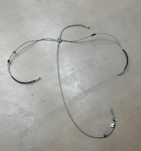 4x Front Brake Hose Line For Can Am Outlander 450 570 800 850 1000R 2012-23 ATV - Picture 3 of 12