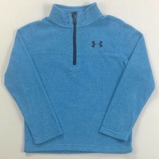 Boy's Little Youth Under Armour Fleece 1/4 Zip Pullover Jacket Size 4