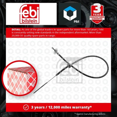 Clutch Cable fits FIAT DUCATO 280 1.8 82 to 88 XM7T 4460471 7724708 Febi Quality