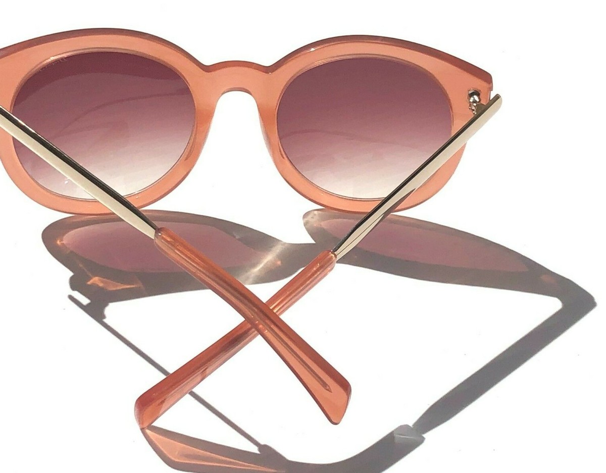 NEW Draper James HARPER Peach Round Designer w Pink Lens  display picture 3