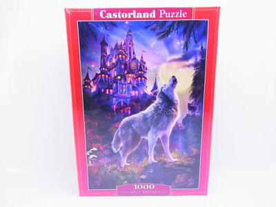 Castorland Puzzle C-104178-2 Wolf Vollmond Schloss 1000 Teile NEU OVP #14488