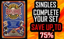 1992 Upper Deck Singles Low Series - #250-#499, You Pick