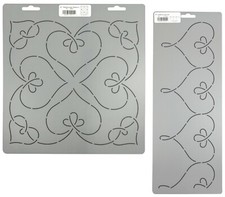 Heart Quilt Pattern Block and Border Quilting...