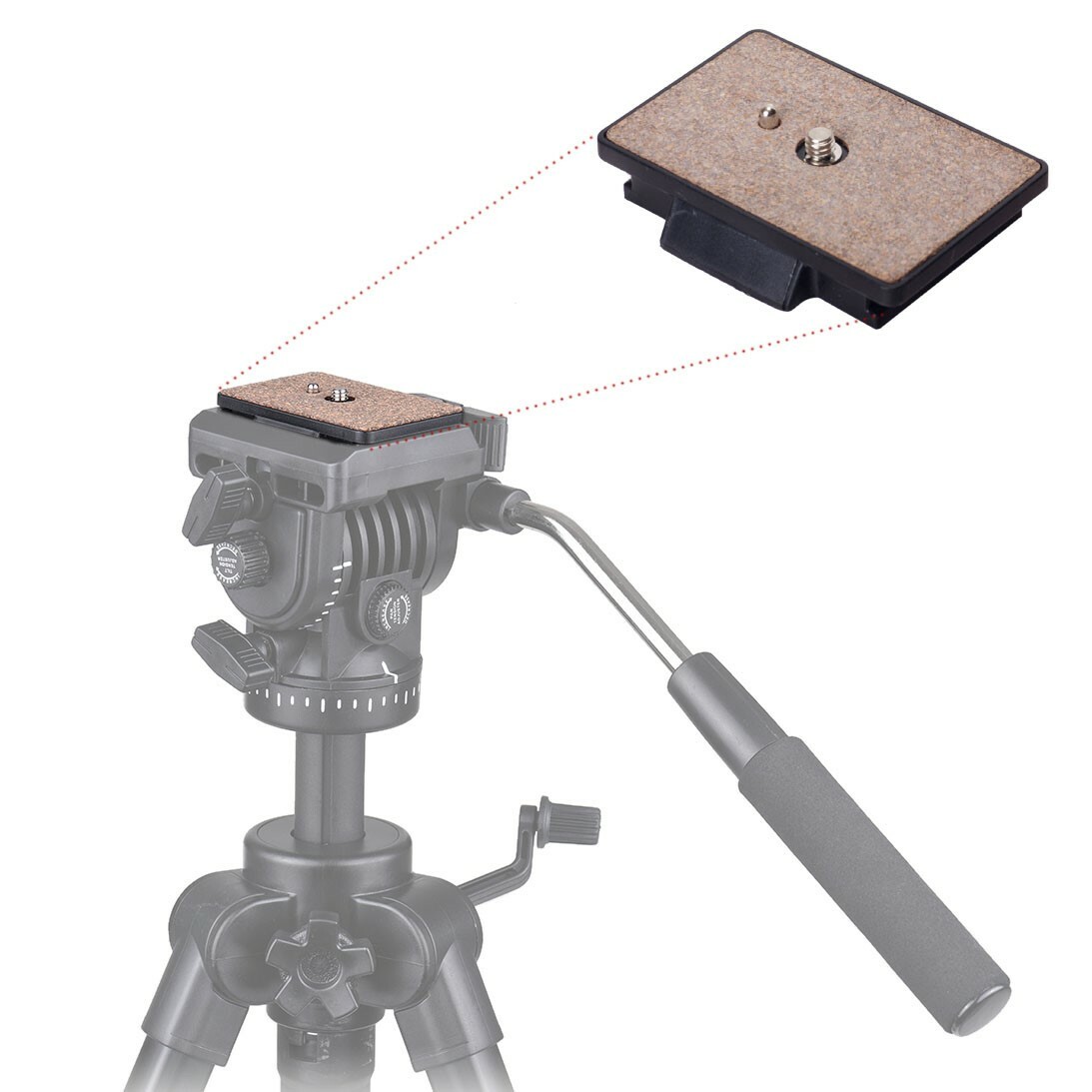 Quick Release Plate for Kingjoy VT-1500 tripod Kingjoy VT-1510