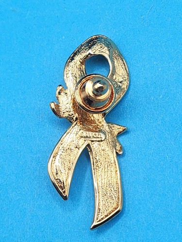 Vintage Avon rosa Band Brustkrebsbewusstsein Rose Pin Brosche - Bild 2 von 6