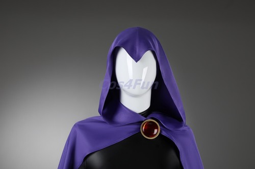 New Teen Titans Costume Raven Rachel Roth cosplay Suit fullset - Picture 7 of 15