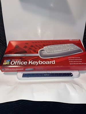Microsoft Office Keyboard X08-25953 from 2001 in Original Box - Open Box.