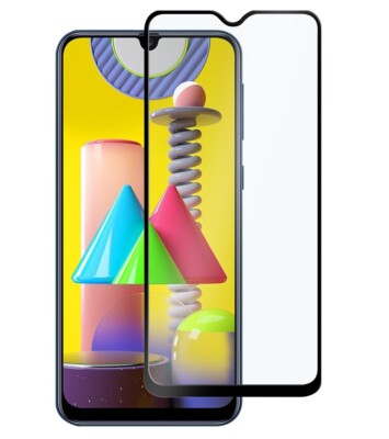 TEMPERED GLASS FILM FOR SAMSUNG GALAXY M21 FULL PROTECTION CURVED 9D