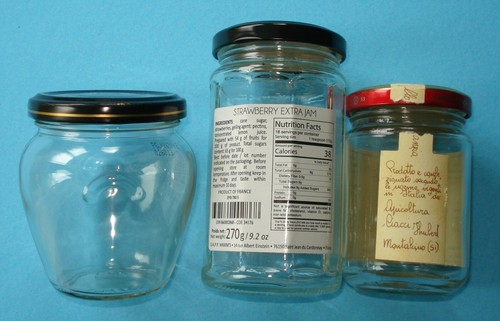 Three EMPTY European Jars, Maxim de Paris Apicoltura Montalcino other Unlabeled - Picture 5 of 5