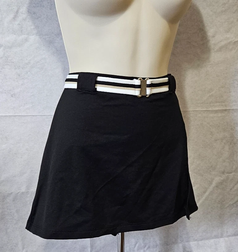 Falda de natación negra vintage JAG pareo encubrimiento talla pequeña Foto 2 de 4